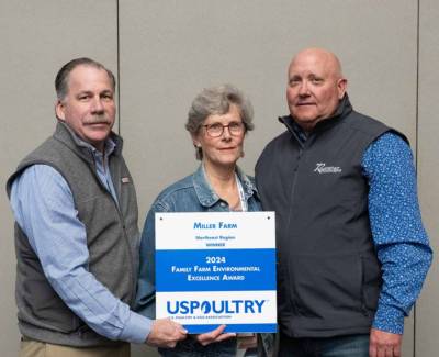 Miller Farm LLC Recognized for Environmental Excellence by USPOULTRY 