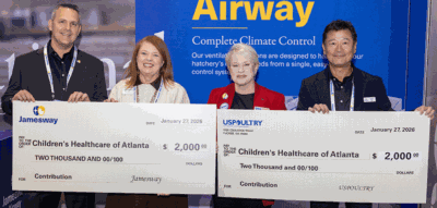 Jamesway and USPOULTRY Continue Longstanding Support to Children’s Healthcare of Atlanta with Donation at 2026 IPPE
