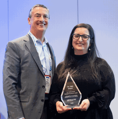 Dr. Nikki Shariat Honored with the USPOULTRY Dr. Charles Beard Research Excellence Award