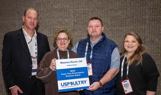 Southeast Region Winner - Morrison Poultry, LLC, Wingo, Kentucky